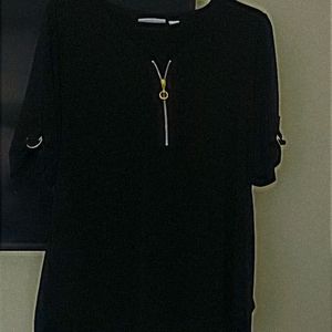 A Susan graver shirt black,gold